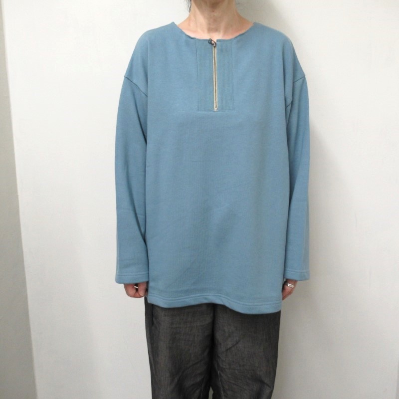 LAITERIE STANDARDハーフZIPプルオーバー/FBL793 【日本製】